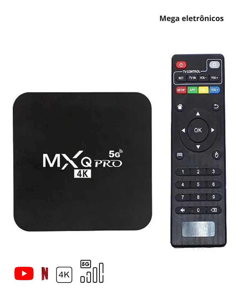 Smart TV Box com Wi-Fi