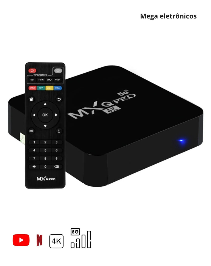 Smart TV Box com Wi-Fi