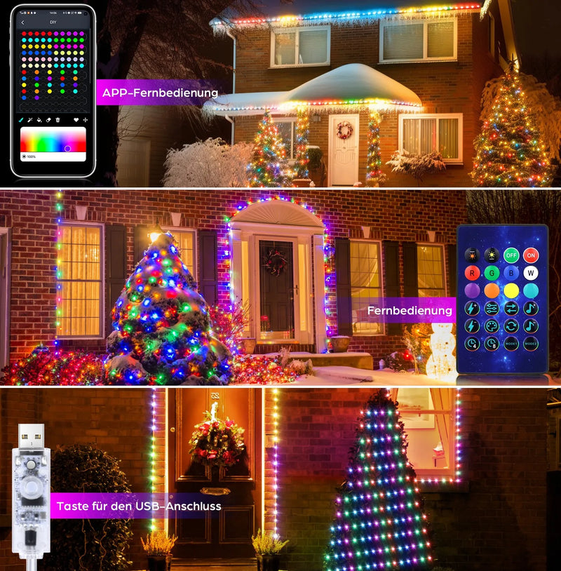 Leds de Natal Inteligentes Bluetooth